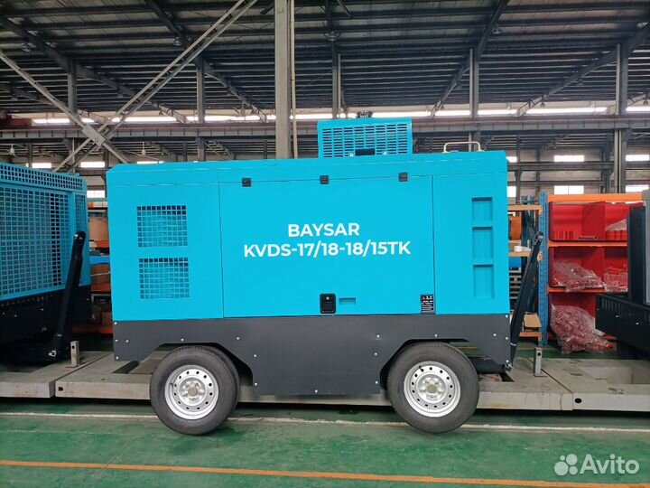 Дизельный передвижной винтовой компрессор 17м3/мин