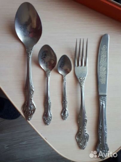 Набор столовых предметов мельхиор СССР