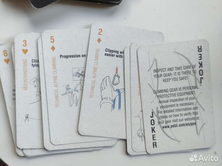 Карты игральные Petzl для альпинистов