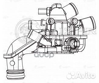 Термостат для а/м PSA 308 (07) /C4 (08) 1.6i А