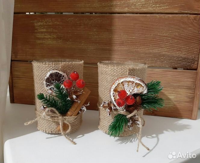 Новогодний подсвечник