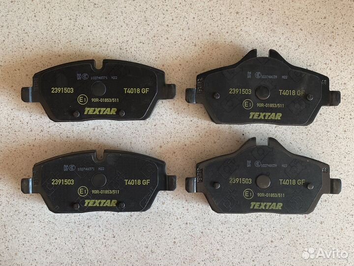 Колодки передние BMW Textar 2391503 оригинал