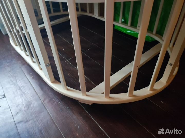 Кроватка-трансформер 7в1 бежевая