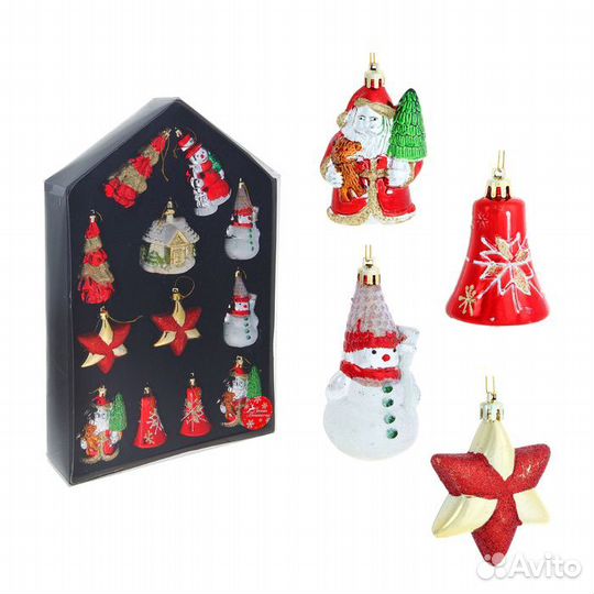 Новогодние игрушки в наборе