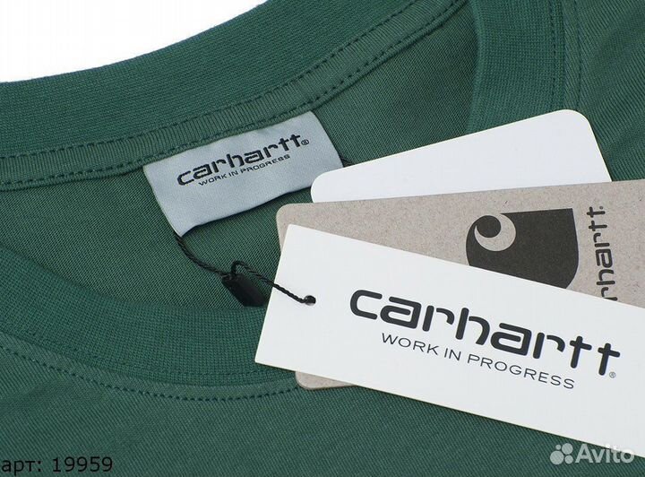 Футболка Carhartt pocket Зеленая