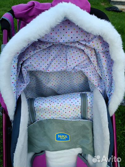 Санки коляска nika