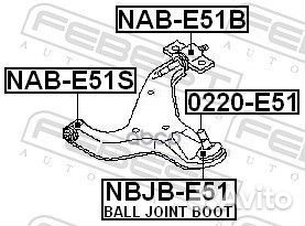 Опора шаровая nissan elgrand E51 2002-2010