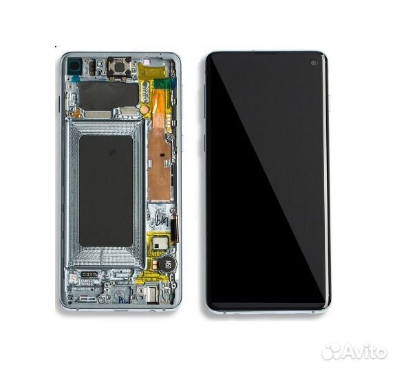 Дисплей samsung G973F (S10) модуль Черный Оригинал