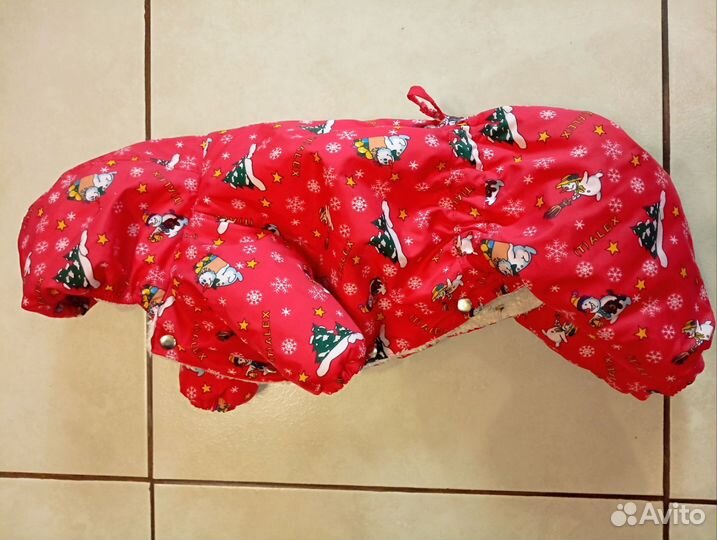 Комбинезон зимний для собак мелких пород