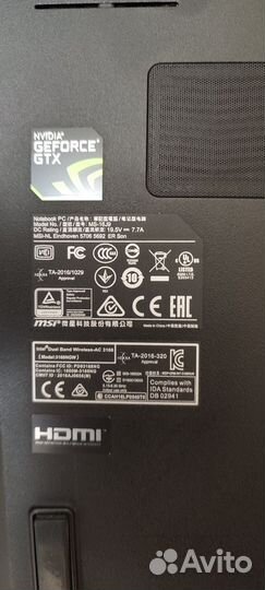 Игровой ноутбук msi ms-16j9
