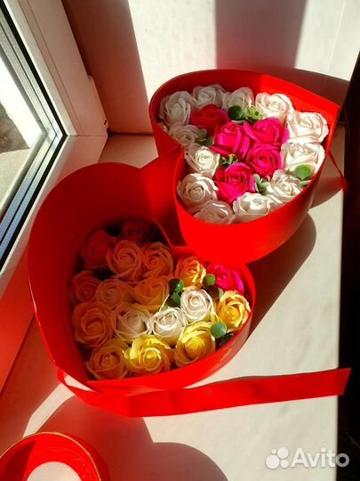 Букет из мыльных роз