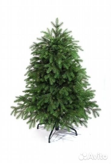 Ель полностью литая 130см с гирляндой новая