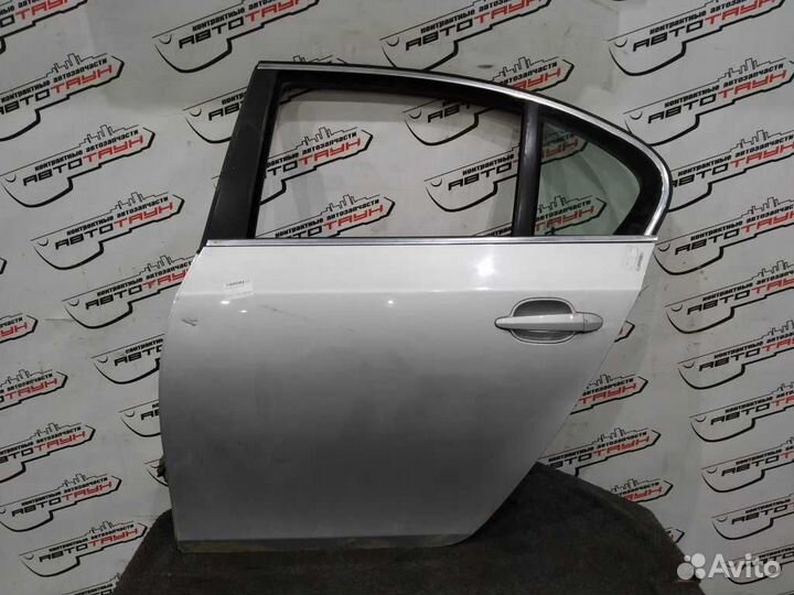 Дверь BMW 5-series E60 задняя левая серебро FA030