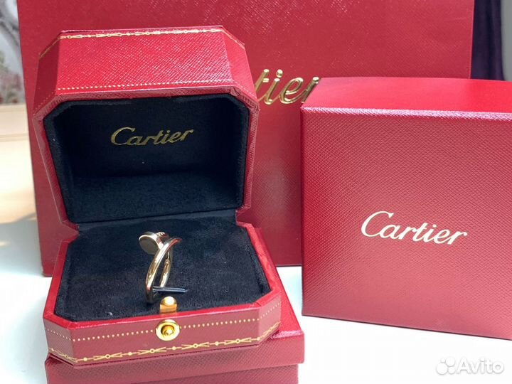 Кольцо cartier juste un clou золотое