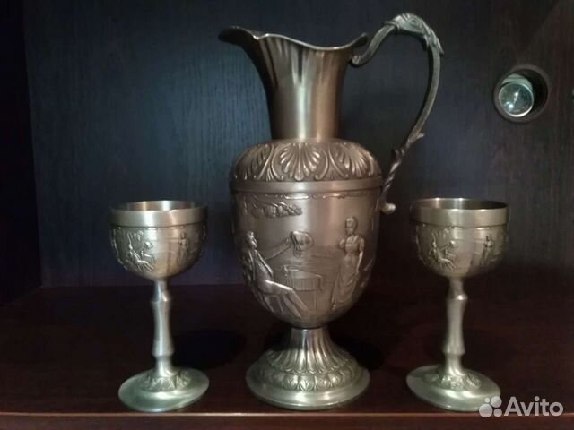 Кувшин олово, кубки