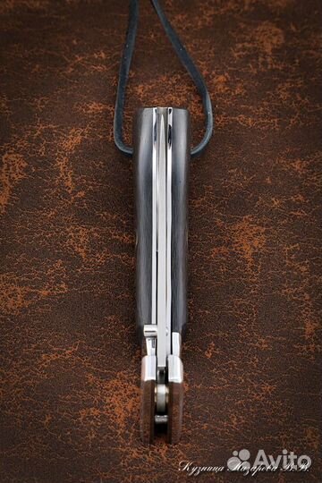 Нож складной Пчак сталь Elmax накладки карбон с му