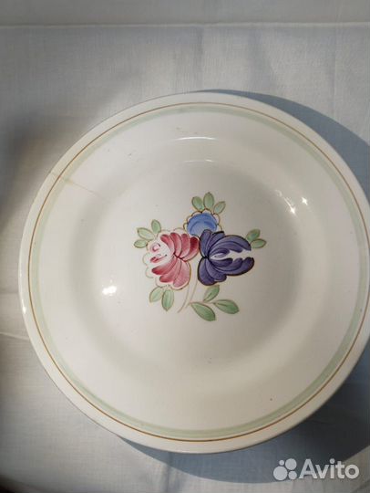 Тарелка зик конаково фарфор 1962-1974 гг