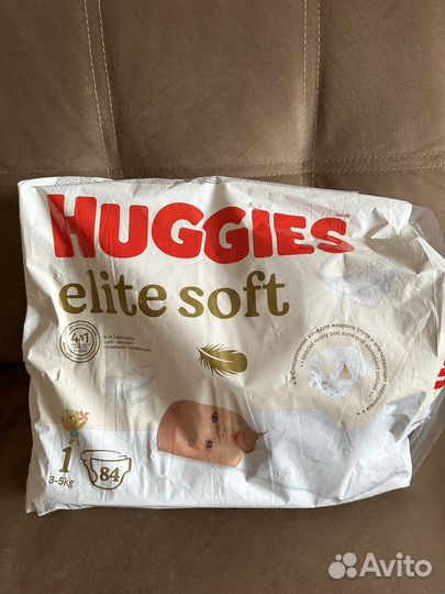 Подгузники huggies elite soft 1 44 шт