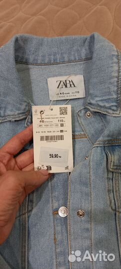 Джинсовая куртка zara 110
