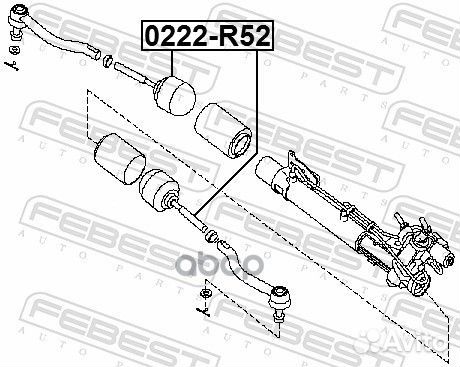 0222-R52 тяга рулевая Nissan Pathfinder R52 12