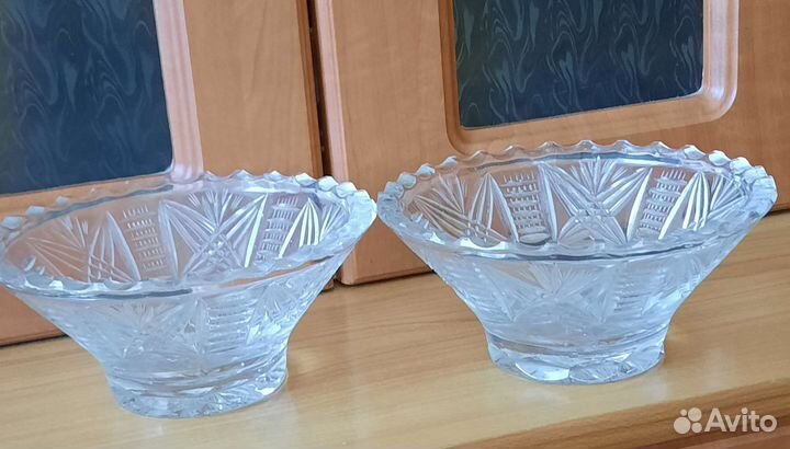 Салатницы хрустальные