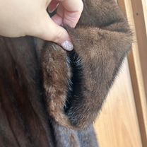 Шуба норковая 48 50 бу с капюшоном