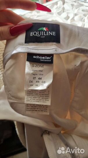 Бриджи для верховой езды с силиконовой леей