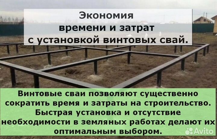 Сваи винтовые для фундамента