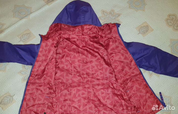 Куртка для девочки двусторонняя р.128