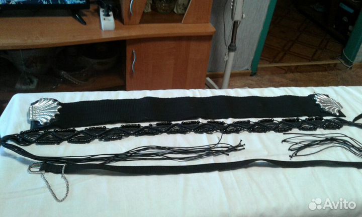 Пояс с пряжкой на резине и др