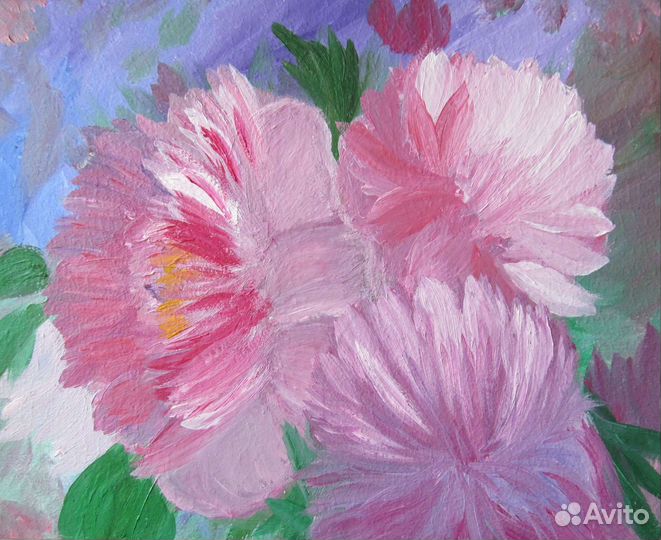 Картина маслом Цветочная мелодия 20 на 25 ми