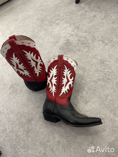 Сапоги ковбойские кожа