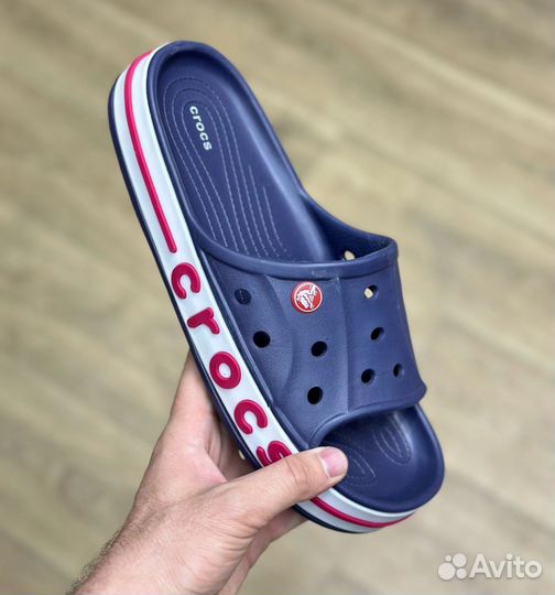 Сланцы crocs мужские синий, серый, белый, черные