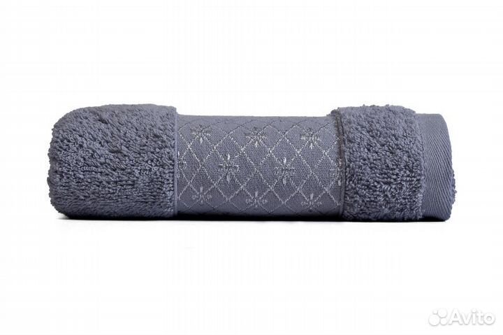 Полотенце махровое 50*90 Симпатия серое