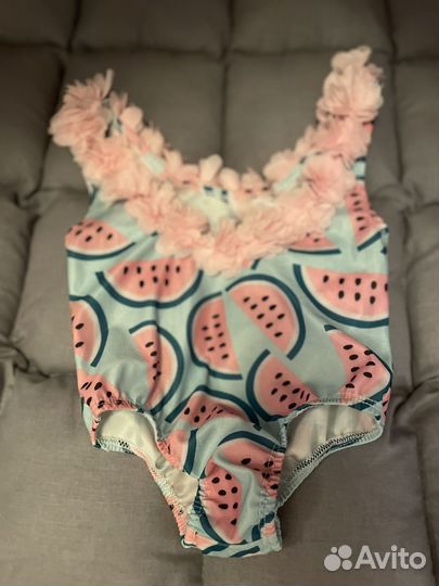 Слитный купальник для малышки 80 и 86