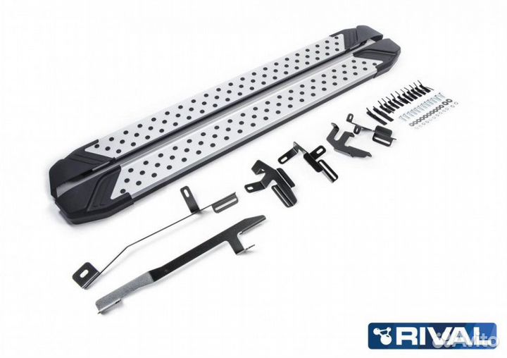 Пороги-подножки Audi Q5 2017. Bmw-Style