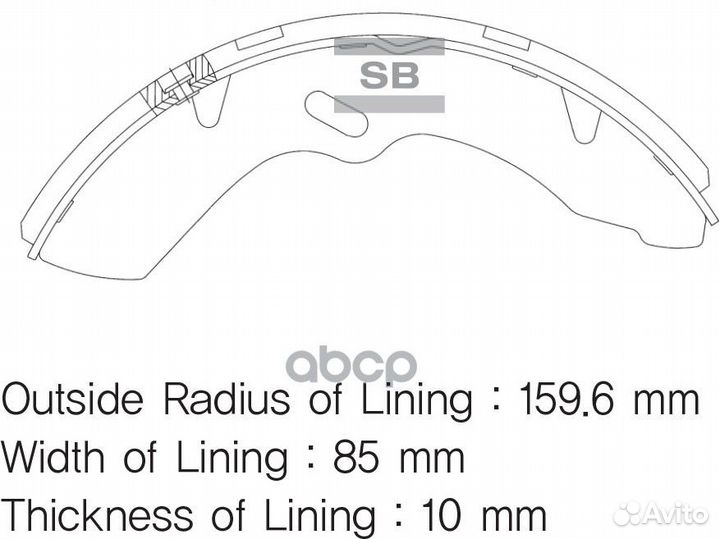Колодки тормозные hyundai county/HD 98- задн