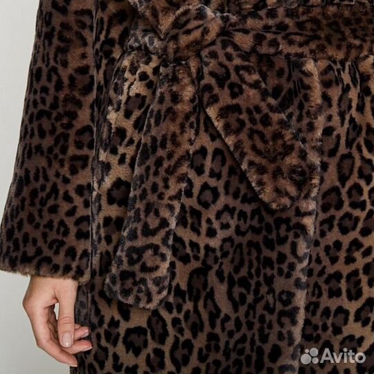 Искусственная шуба леопард