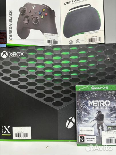 Xbox Series X + Gamepad + Case + Metro:Exodus