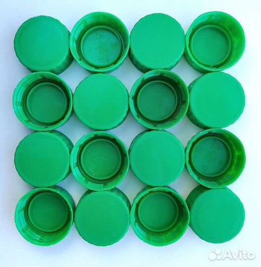 Крышки от пластиковых бутылок, пэт
