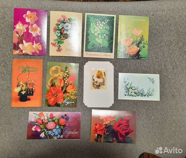 Открытки СССР 8 марта