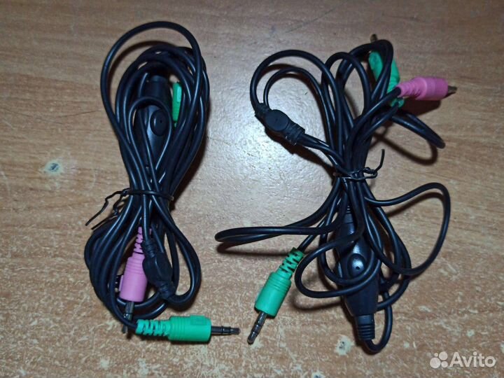 Кабель jack 3.5 jack 3.5 + jack 3.5