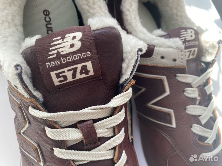 Полуботинки кроссовые мужские New Balance кожа