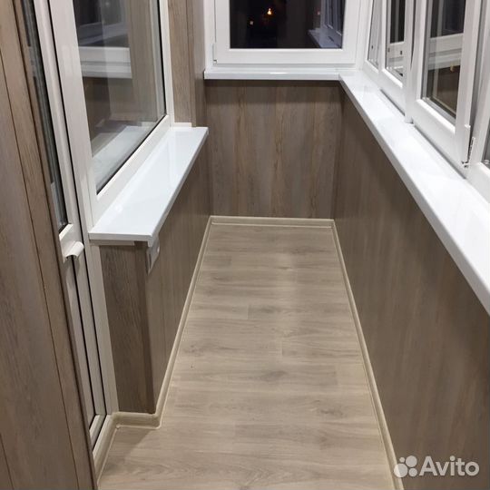 Остекление балконов в пятиэтажке. Окна пвх