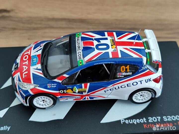 Модель 1/43 Peugeot 207 Rally Altaya