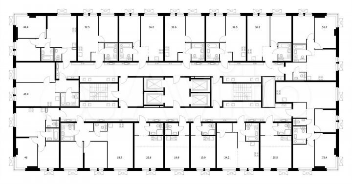2-к. квартира, 48,4 м², 14/33 эт.