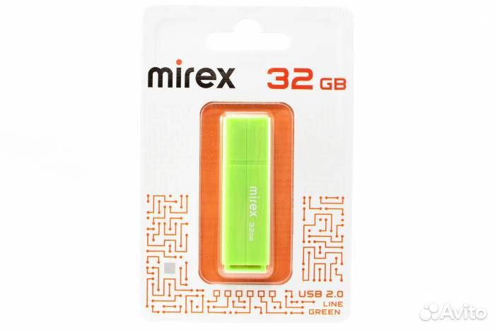 Флешка 32 гб USB Mirex Line Green