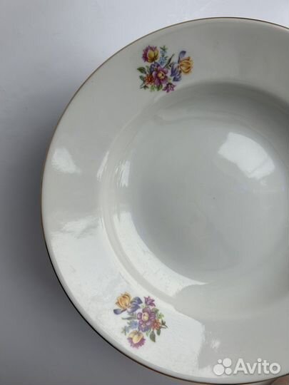 Тарелки суповые фарфор Болгария