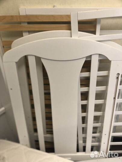 Детская кроватка Можга Красная звезда белая