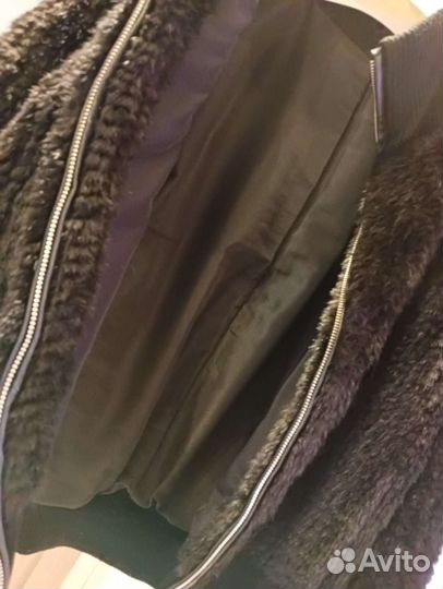 Полушубок из вязаной норки